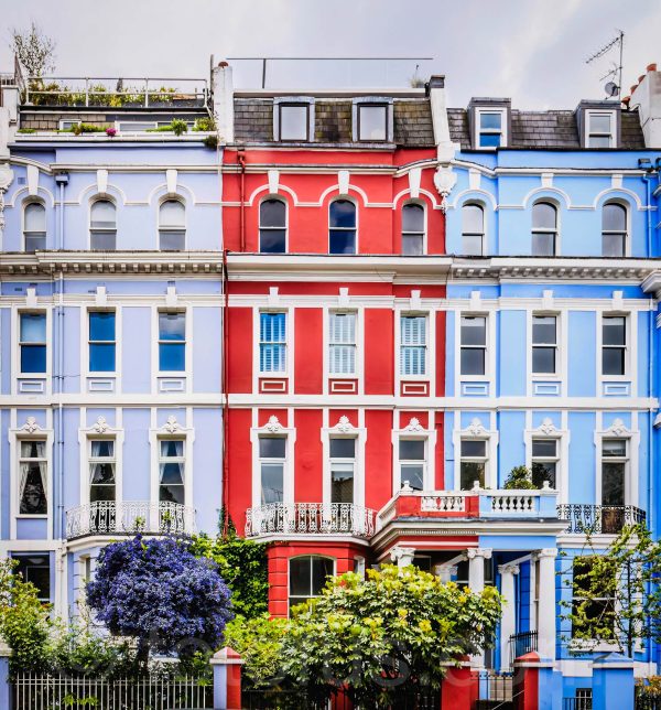 Colourful Victorian houses